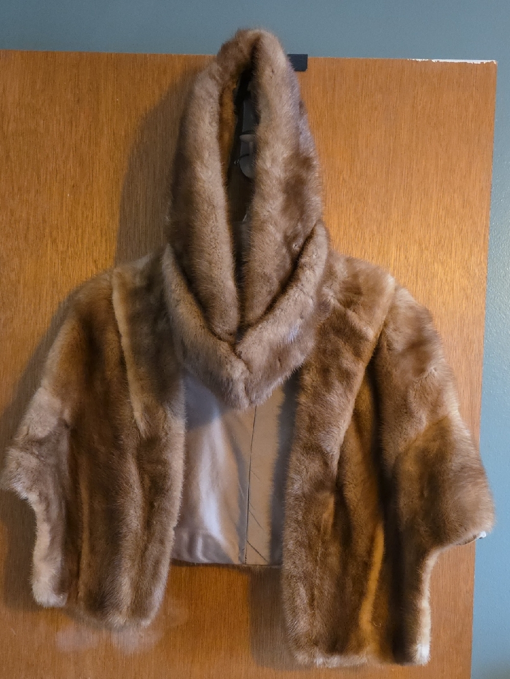 Women's Vintage Brown  Fur Stole And Collar-Real Fur